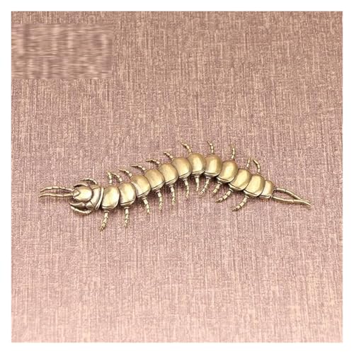 LBRTMED Skulptur handgefertigt Kupfer Centipede Orament Desk Dekoration Zubehör Handwerk Tierfiguren Tee Haustier von LBRTMED