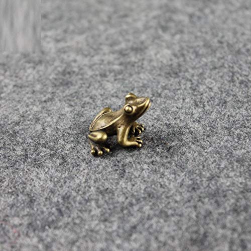LBRTMED Skulptur handgefertigt kleine Froschfiguren handgefertigt Kupfer Tier Ornamente Dekor von LBRTMED