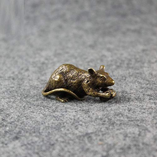 LBRTMED Skulptur handgefertigte Dekoration Kupfermaus Tier Figuren Ornamente von LBRTMED