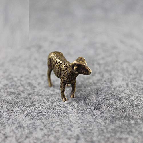 LBRTMED Skulptur handgefertigte Skulpturen Kupferziege Schafschmuck Tier Desktop Ornamente Dekor Dekor von LBRTMED