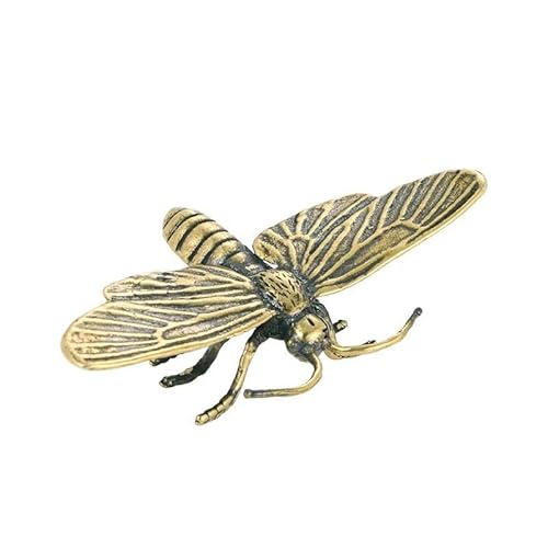 LBRTMED Skulptur handgefertigtes Messing Tierlibelle Figuren Miniaturen Desktop -Ornament Dekorationen Handwerk von LBRTMED