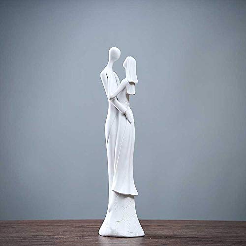 LBRTMED Skulptur handgefertigtes Romantisches Paar Figur Harzschmuck Hochzeit Geschenkdekoration von LBRTMED