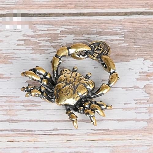 LBRTMED Skulptur handgefertigtes kupferkrankste Tee -Haustier -Accessoires Retro Bronze Tier Miniaturfiguren Desktop -Dekorationen von LBRTMED