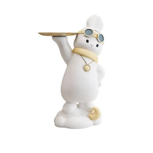 LBRTMED Skulpturenstatuen Bodendekoration Süßes Bodendekoration Dekoration Tablett neben Sofa -Figuren Ornamente von LBRTMED
