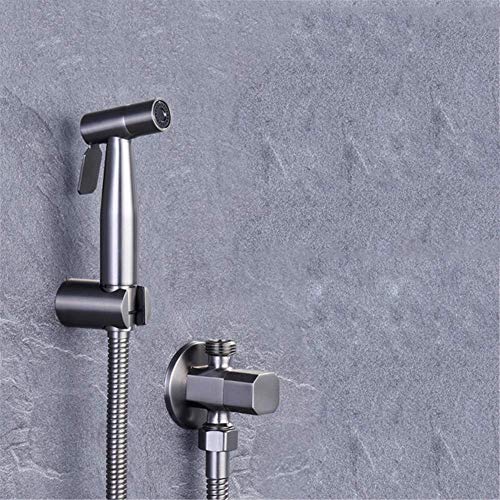 Zedaro Water Tap Bad Duschsystem Handgehalten Bidet Sprayer Pistole, graue Farbe Edelstahl Toilette Festes Messing Vae Bidet Wasserhahn Dusche Douche Kit, B Set, B Set Zedaro Water Tap Bad Duschsystem Handgehalten Bidet Sprayer Pistole, graue Farbe Edelstahl Toilette Festes Messing Vae Bidet Wasserhahn Dusche Douche Kit, B Set, B Set von LBRTMED