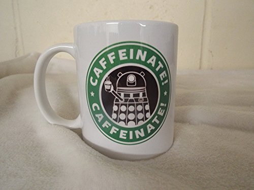 LBS4ALL Exterminate Caffernate Coffee Dr. Who, 325 ml, Keramiktasse, lustiges Vatertagsgeschenk, Weihnachten von LBS4ALL