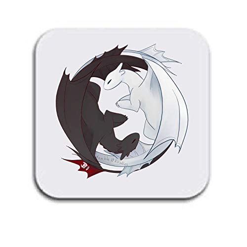 Untersetzer mit Ying Yang How to Train a Dragon, tolles Geburtstagsgeschenk von LBS4ALL