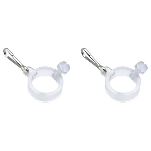 LBTODH Fahnenmast-Ring-Clip aus Kunststoff, 2,5 cm, Weiß, 2 Stück LBTODH Fahnenmast-Ring-Clip aus Kunststoff, 2,5 cm, Weiß, 2 Stück von LBTODH