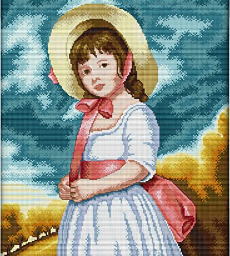 Kreuzstich FüR Erwachsene AnfäNger Kit, kleines Mädchen, Stickvorlagen Stickbilder Vorgedruckt Kreuzstich Stickpackung Zum Sticken Starter Set Geschenkdekoration 40 * 50cm Kreuzstich FüR Erwachsene AnfäNger Kit, kleines Mädchen, Stickvorlagen Stickbilder Vorgedruckt Kreuzstich Stickpackung Zum Sticken Starter Set Geschenkdekoration 40 * 50cm von LBWYYJILFIIXPNF