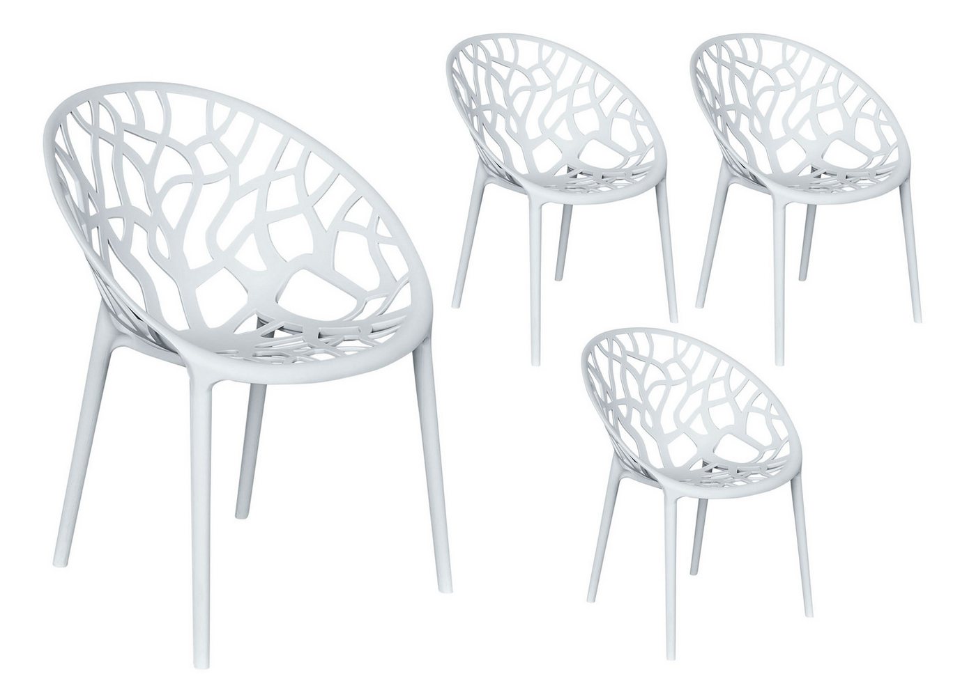 LC Garden Stapelstuhl LC Garden »Vomo« Gartenstuhl Stapelstuhl Kunststoff stapelbar (4 St) von LC Garden