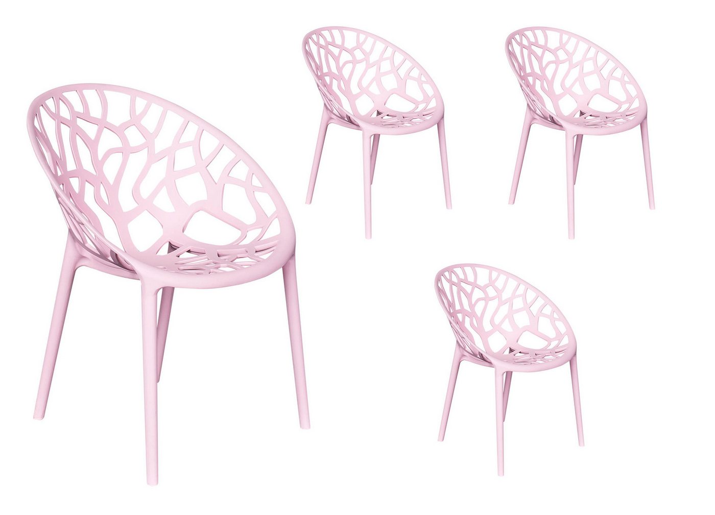 LC Garden Stapelstuhl LC Garden »Vomo« Gartenstuhl Stapelstuhl Kunststoff stapelbar (4 St) von LC Garden