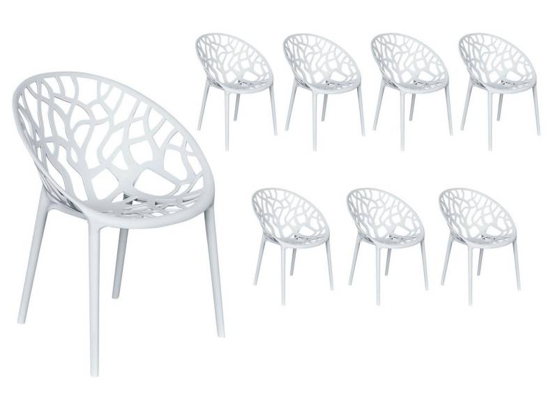LC Garden Stapelstuhl LC Garden »Vomo« Gartenstuhl Stapelstuhl Kunststoff stapelbar (8 St) von LC Garden