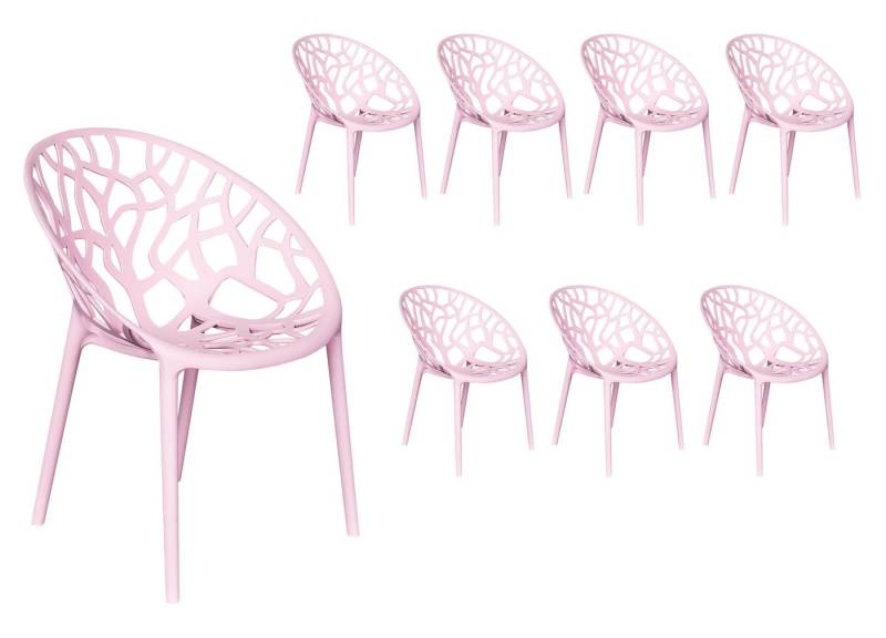 LC Garden Stapelstuhl LC Garden »Vomo« Gartenstuhl Stapelstuhl Kunststoff stapelbar (8 St) von LC Garden