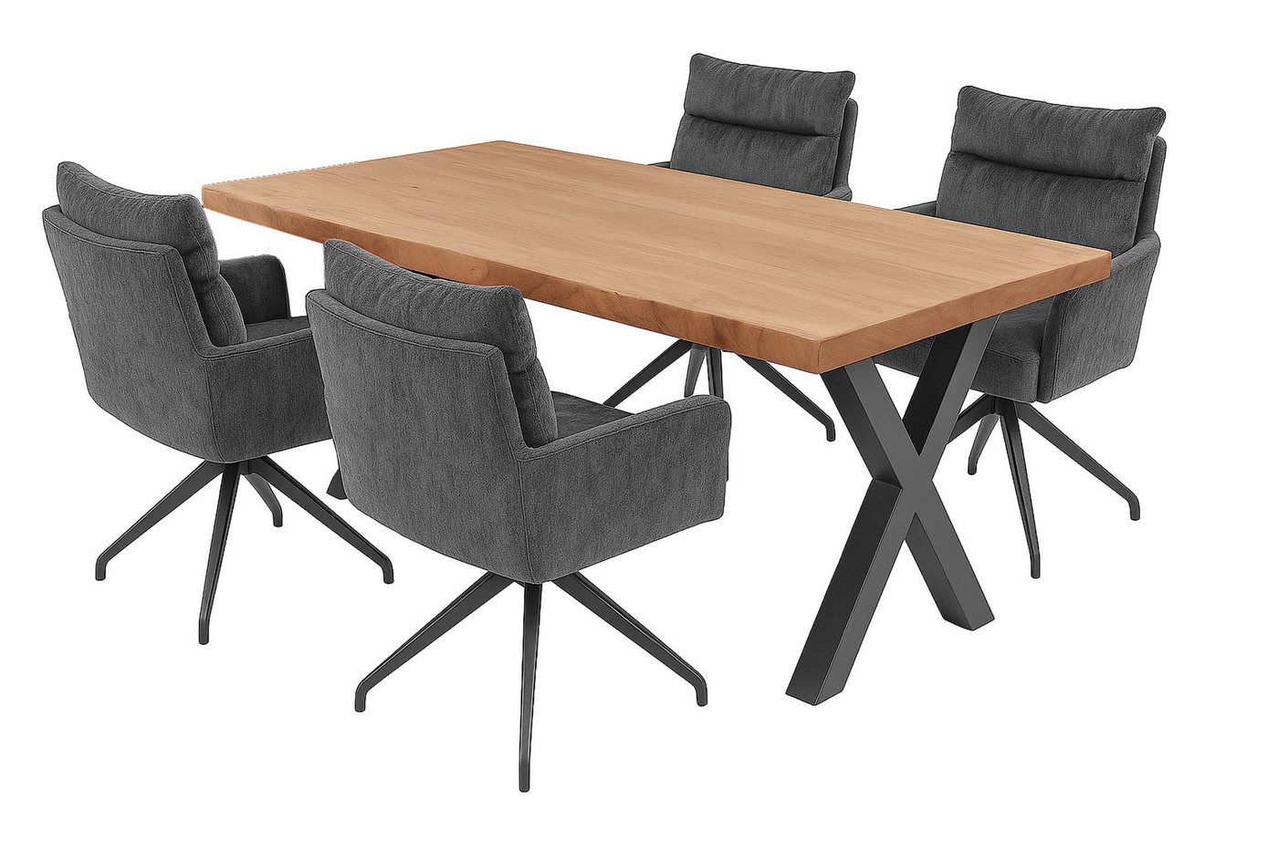 LC Home Essgruppe LC Home Houston 5tlg Esstisch, (5-tlg) von LC Home