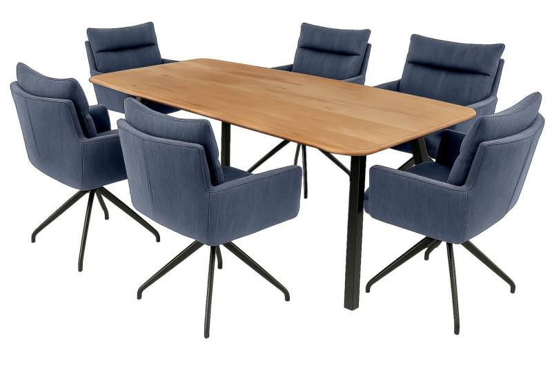 LC Home Essgruppe LC Home Houston 5tlg Esstisch, (7-tlg) von LC Home