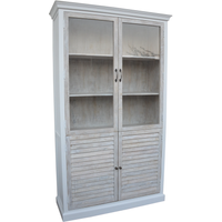 LC Home Hampton Bücherschrank aus Mangoholz mit Lamellenfront von LC Home