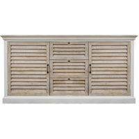 LC Home Hampton Sideboard aus Mangoholz mit Lamellenfront von LC Home