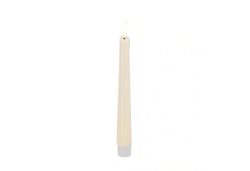 LC Home LED-Kerze Candela Lights Echtwachs fernbedienbar 2er Set 2,2x17,5 cm, LED Echtwachskerze von LC Home