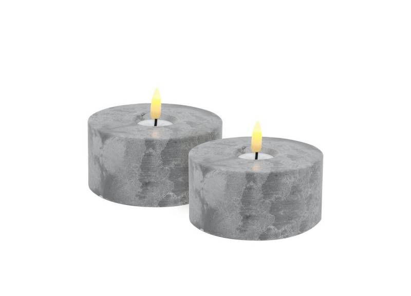 LC Home LED-Kerze Candela Lights LED Beton-Kerzen Set + inklusive Fernbedienung (2-tlg), LED Kerze mit Timer-Funktion von LC Home