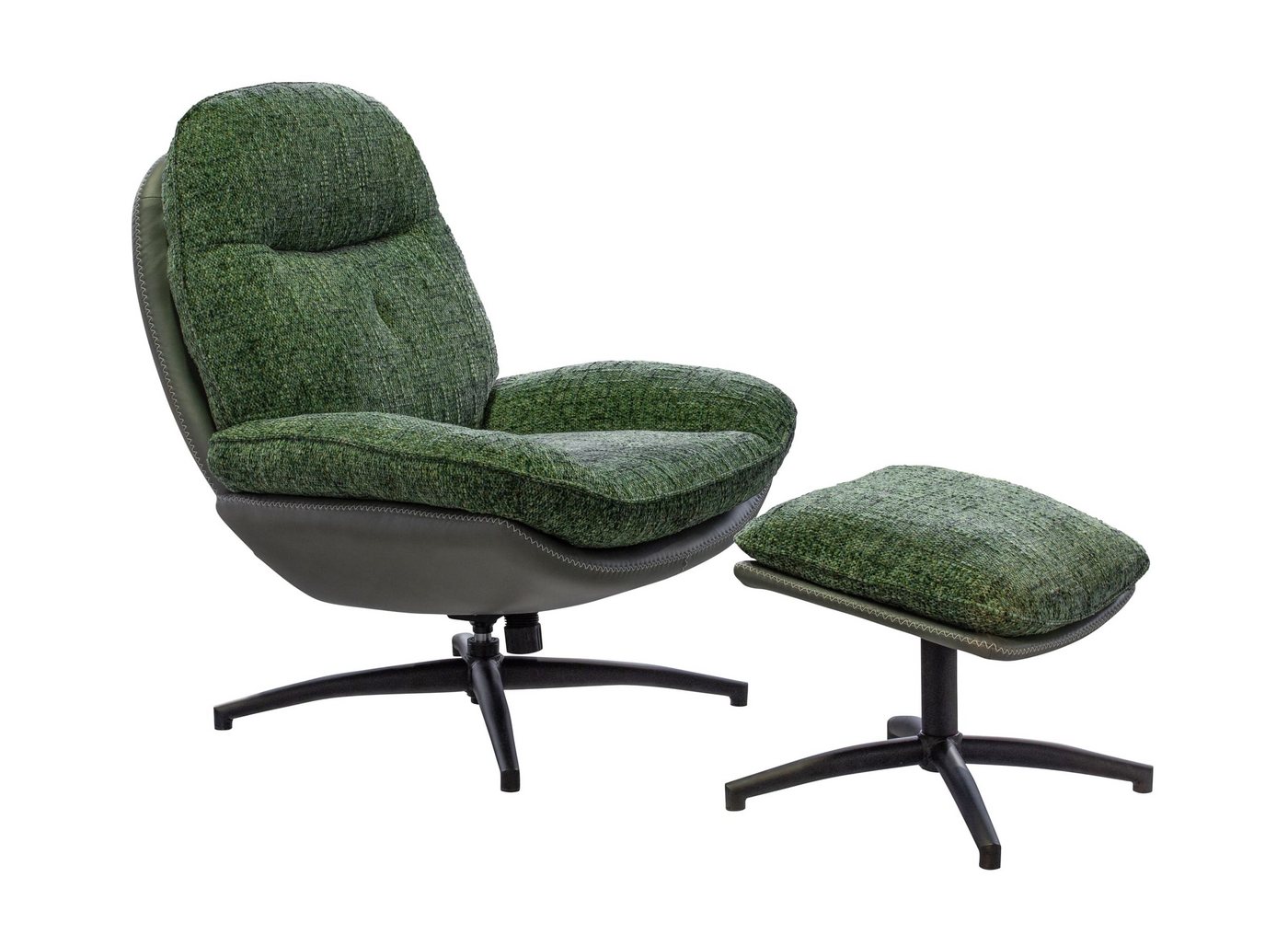 LC Home Sessel LC Home Drehsessel inkl.Hocker Rockdale mit Karosteppung & Webstoff LC Home Sessel LC Home Drehsessel inkl.Hocker Rockdale mit Karosteppung & Webstoff von LC Home