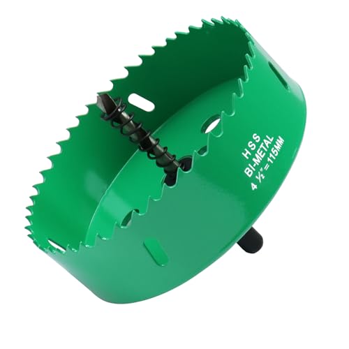 LC LICTOP 11,4 cm Lochsäge, robuster Cornhole Cutter, Bi-Metall HSS Klingenbohrer für Deckenleuchte, Holz, weiches Metallblech, Kunststoffplatte, Trockenbau und Faserplatten, mit positiven LC LICTOP 11,4 cm Lochsäge, robuster Cornhole Cutter, Bi-Metall HSS Klingenbohrer für Deckenleuchte, Holz, weiches Metallblech, Kunststoffplatte, Trockenbau und Faserplatten, mit positiven von LC LICTOP