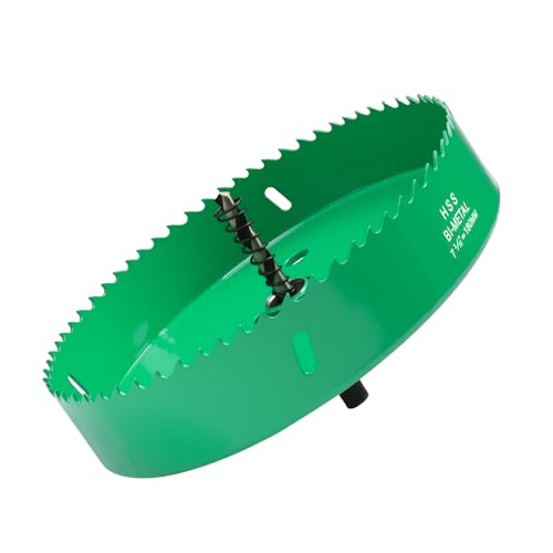 LC LICTOP 17,8 cm Lochsäge, robuster Cornhole Cutter, Bi-Metall HSS Klingenbohrer für Deckenleuchte, Holz, weiches Metallblech, Kunststoffplatte, Trockenbau und Faserplatten, mit positiven LC LICTOP 17,8 cm Lochsäge, robuster Cornhole Cutter, Bi-Metall HSS Klingenbohrer für Deckenleuchte, Holz, weiches Metallblech, Kunststoffplatte, Trockenbau und Faserplatten, mit positiven von LC LICTOP