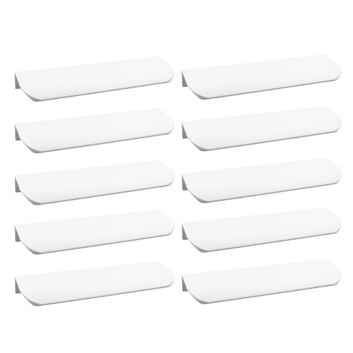 LC LICTOP Griffe mit gebogenen Kanten, 15,9 cm Rand, Fingerlasche für Caibnets, Schubladen, Schranktüren, Kleiderschränke, 12,7 cm Lochabstand, 10 Stück weiße Kantengriffe LC LICTOP Griffe mit gebogenen Kanten, 15,9 cm Rand, Fingerlasche für Caibnets, Schubladen, Schranktüren, Kleiderschränke, 12,7 cm Lochabstand, 10 Stück weiße Kantengriffe von LC LICTOP
