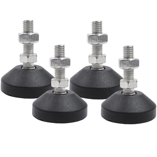 LC LICTOP M10 x 30 mm Nivellierfüße, 5,1 cm Höhe und 400 kg Kapazität, robuste, verstellbare drehbare Möbelgleiter, Gewinde-Gummifüße, Nivellierer für Tisch, Regale, Werkbank, Schrank, Maschine, 4 LC LICTOP M10 x 30 mm Nivellierfüße, 5,1 cm Höhe und 400 kg Kapazität, robuste, verstellbare drehbare Möbelgleiter, Gewinde-Gummifüße, Nivellierer für Tisch, Regale, Werkbank, Schrank, Maschine, 4 von LC LICTOP