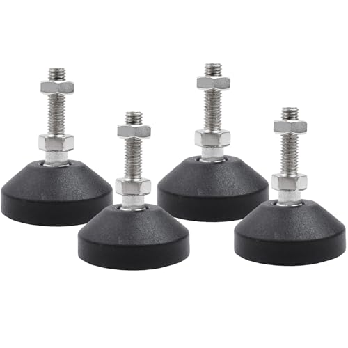 LC LICTOP Nivellierfüße, M8 x 30 mm, 5,1 cm Höhe und 400 kg Kapazität, robuste, verstellbare drehbare Möbelgleiter, Gewinde-Gummifüße, Nivellierer für Tisch, Regale, Werkbank, Schrank, Maschine, 4 LC LICTOP Nivellierfüße, M8 x 30 mm, 5,1 cm Höhe und 400 kg Kapazität, robuste, verstellbare drehbare Möbelgleiter, Gewinde-Gummifüße, Nivellierer für Tisch, Regale, Werkbank, Schrank, Maschine, 4 von LC LICTOP