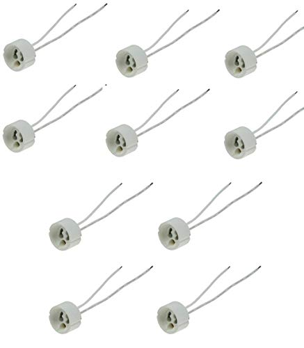 10x GU10 Fassung Keramik 230V für LED und Halogen von LC-Light