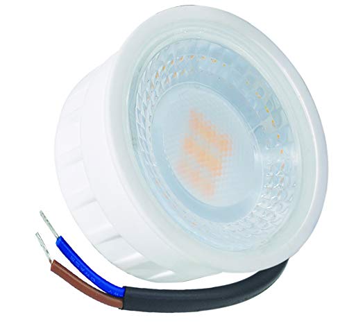 EXTRA FLACH LED Strahler Lampe Leuchtmittel 5W - DIMMBAR - 4000K DAYLIGHT - 400lm - 25mm flach - 38° Abstrahlwinkel entspricht ca. 40W Halogen von LC-Light