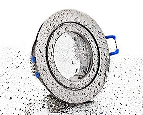 LC-Light IP44 Nassraum Badezimmer Installationsrahmen Patio Baldachin Licht gebürstetes Eisen mit Schnappverschluss Spritzwassergeschützter Aluminium-Einbaurahmen Geeignet LC-Light IP44 Nassraum Badezimmer Installationsrahmen Patio Baldachin Licht gebürstetes Eisen mit Schnappverschluss Spritzwassergeschützter Aluminium-Einbaurahmen Geeignet von LC-Light