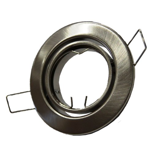 Metall Einbaustrahler Einbauspot in Eisengebürstet matt ideal für LED von LC-Light