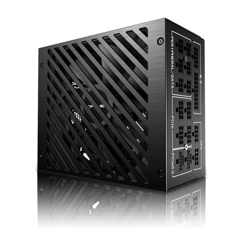LC-Power Netzteil PC 1200W ATX 3.0 EU Stecker, 1200W, 80 Plus Platinum Zertifiziert, vollmodulares ATX 3.0, unterstützt PCIe 5.0 GPU 12VHPWR Anschluss,135 mm Lüfter,Flachkabel(LC1200P V3.0) von LC-POWER