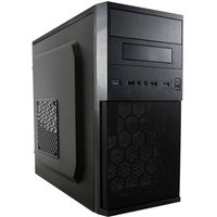 LC Power LC-2004MB-V2-ON Micro-Tower PC-Gehäuse Schwarz, Silber von LC Power