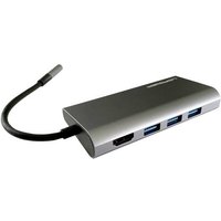 LC Power LC-HUB-C-MULTI-5 USB-C® (USB 3.2 Gen 2) Multiport Hub Anthrazit, Schwarz von LC Power