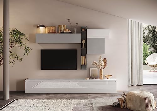 Lc Spa Umkehrbares Regal horizontal/vertikal Infinity 2.0, Gips, Regular von LC Spa