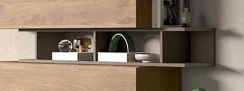 Stones Umkehrbares horizontales/vertikales Regal Infinity 2.0, Metall, Bronze, Regular von LC Spa