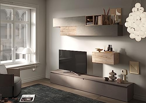 LC spa Horizontaler Vasistas-Hängeschrank/Kleiner Klappe, L.69 cm, Infinity 2.0, Cadiz, Small von LC Spa