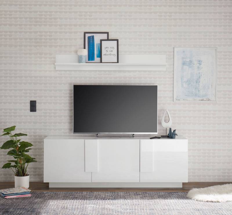 INOSIGN Lowboard Jupiter, Breite 181 cm, TV-Board 3 Türen - Soft Closing, TV-Schrank, TV-Schrank, moderne Griffblende, FSC®, cleveres Stauraumkonzept von INOSIGN