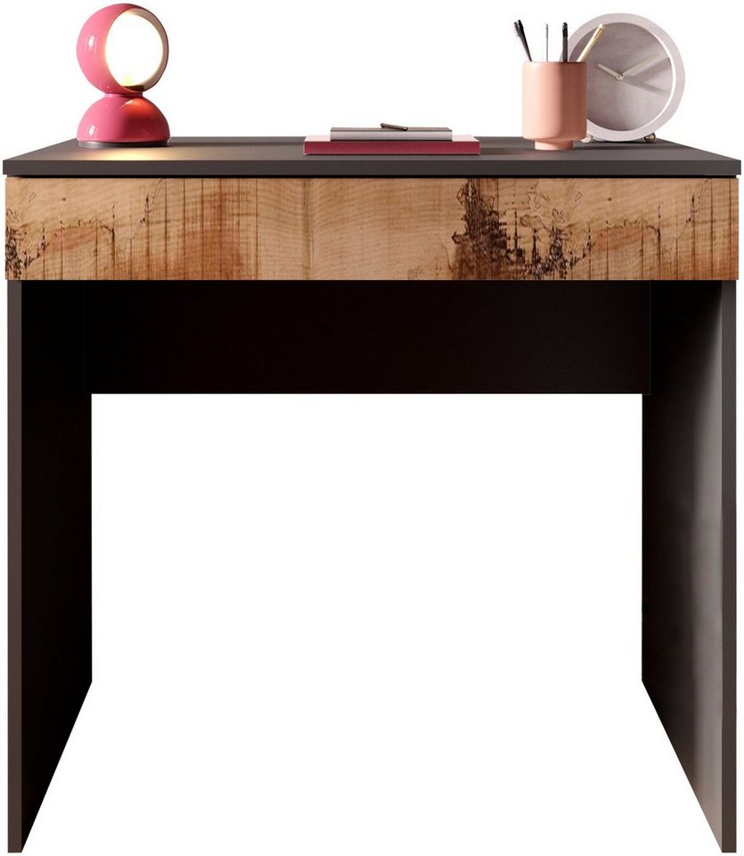 LC Schreibtisch Basic, Computertisch mit Schublade, Arbeitstisch, Schminktisch in versch. Farben, Breite 78 oder 110 cm von LC