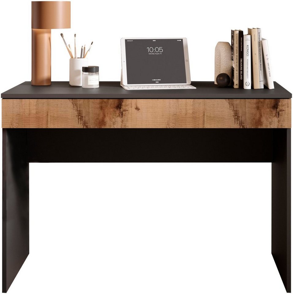 LC Schreibtisch Basic, Computertisch mit Schublade, Arbeitstisch, Schminktisch in versch. Farben, Breite 78 oder 110 cm von LC