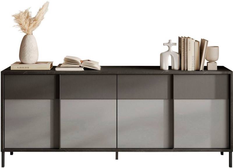 INOSIGN Sideboard Everest Breite 206 cm, Kommode mit 4 Türen, Anrichte, Soft/Self Closing, Korpus 22 mm von INOSIGN
