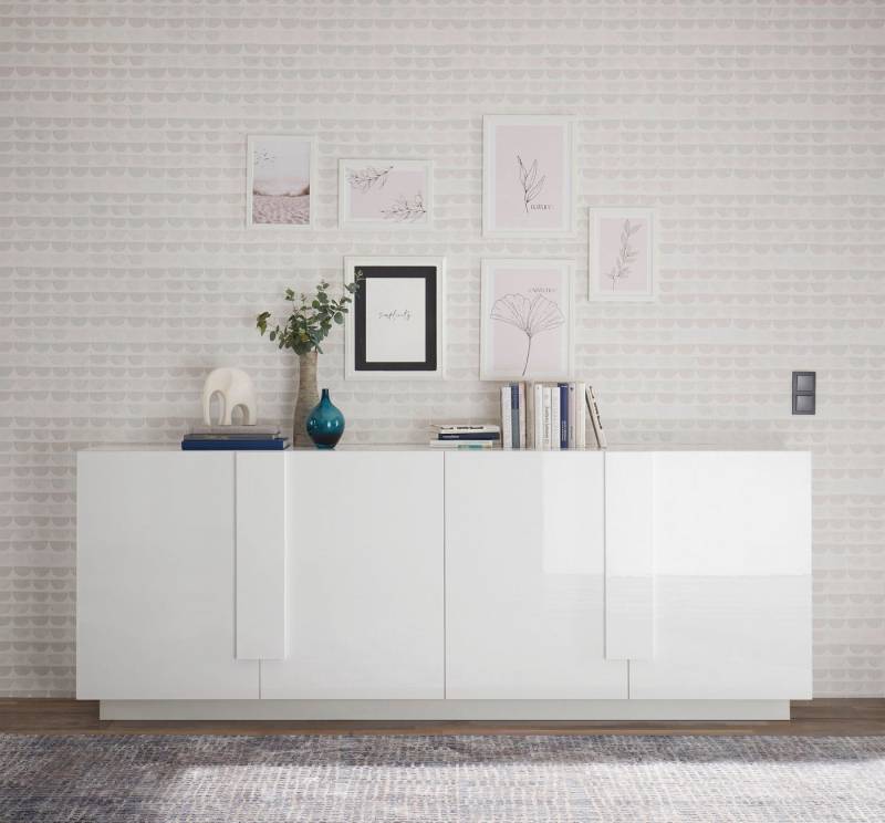 INOSIGN Sideboard Jupiter, Breite 241 cm, Kommode 4 Türen - Soft Closing, Anrichte, moderne Griffblende, FSC®, cleveres Stauraumkonzept von INOSIGN