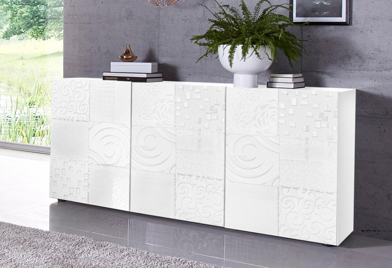 INOSIGN Sideboard Miro, Breite 181 cm mit dekorativem Siebdruck von INOSIGN