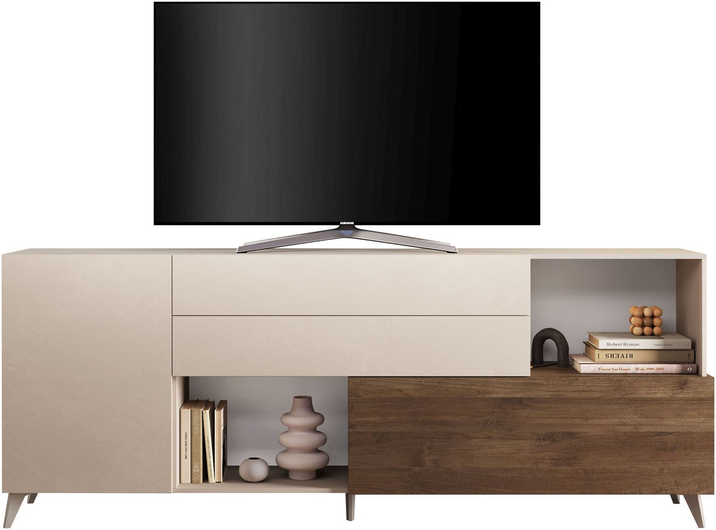 INOSIGN Sideboard Monaco in Breite 241 cm, Anrichte mit Tür, Klappe und 2 Schubkästen, Stauraumschrank – sanftes Schließen, edles Design, viel Platz INOSIGN Sideboard Monaco in Breite 241 cm, Anrichte mit Tür, Klappe und 2 Schubkästen, Stauraumschrank – sanftes Schließen, edles Design, viel Platz von INOSIGN