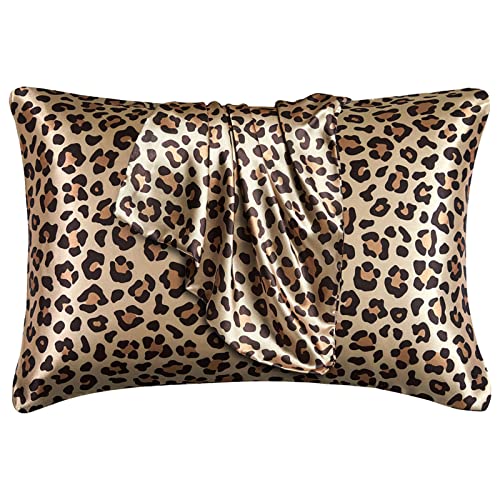 LCBD Seidige Satin-Kissenbezüge für Kleinkinder, 33 x 45 cm, Reise-Kissenbezüge mit Hotelverschluss, kleine Kinder-Kissenbezüge, Gold-Leopardenmuster, 2 Stück LCBD Seidige Satin-Kissenbezüge für Kleinkinder, 33 x 45 cm, Reise-Kissenbezüge mit Hotelverschluss, kleine Kinder-Kissenbezüge, Gold-Leopardenmuster, 2 Stück von LCBD