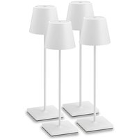 LCD Außenleuchten 4er Set 5097/5098/5099 LED Akkuleuchte weiß von LCD Außenleuchten