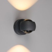 Gebraucht] LCD Led Außenwandlampe Wandlampe Wandleuchte Graphit Up & Down Cct Dimmbar Alu B-Ware von LCD