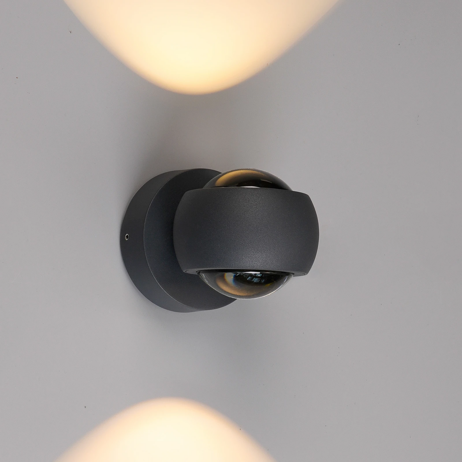 Lcd Led Außenwandlampe Wandlampe Wandleuchte Graphit Up & Down Cct Dimmbar Alu B-Ware von LCD